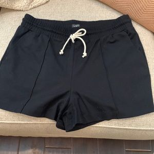 Loft black draw string shorts size large